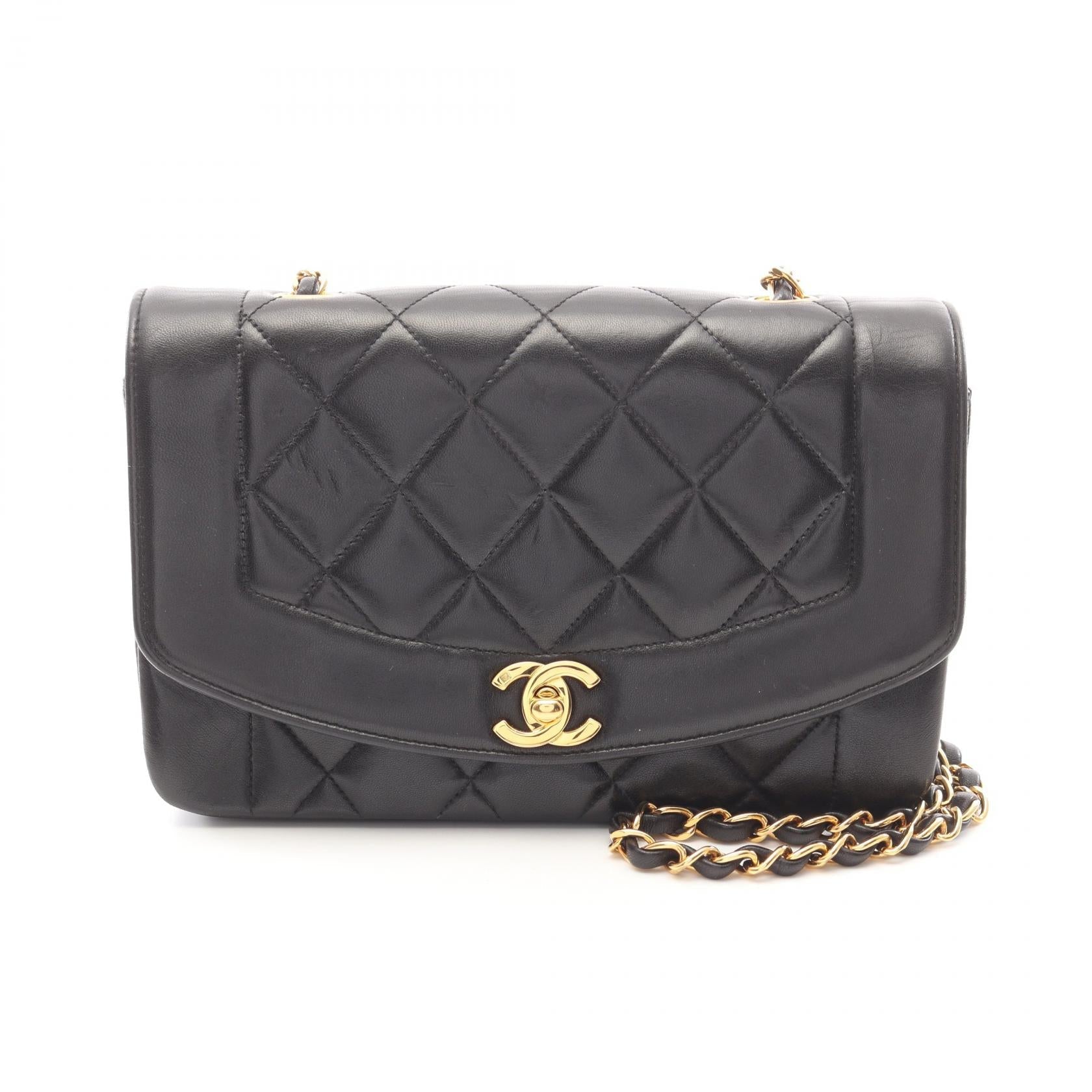 Chanel Matelasse Diana Flap Lambskin Shoulder Bag