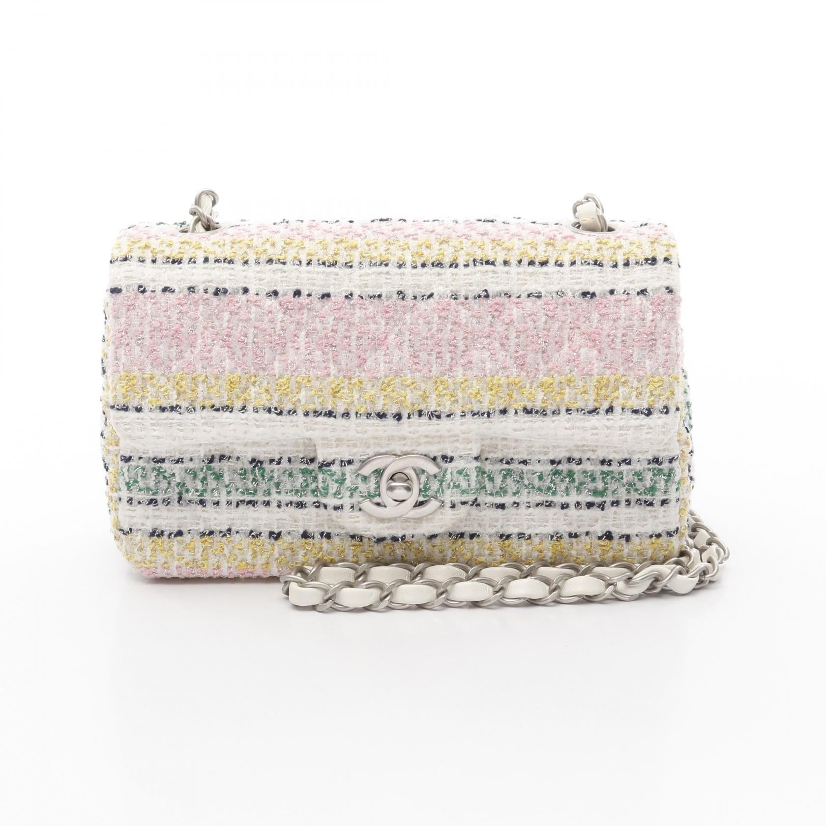 Chanel Matelasse Single Flap Fabric Shoulder Bag