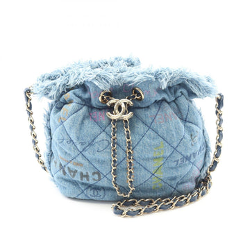 Chanel Matelasse Denim Shoulder Bag
