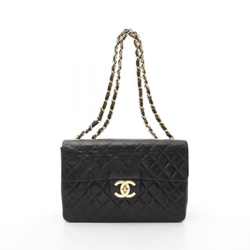Chanel Deauville Matelasse 34 Lambskin Shoulder Bag