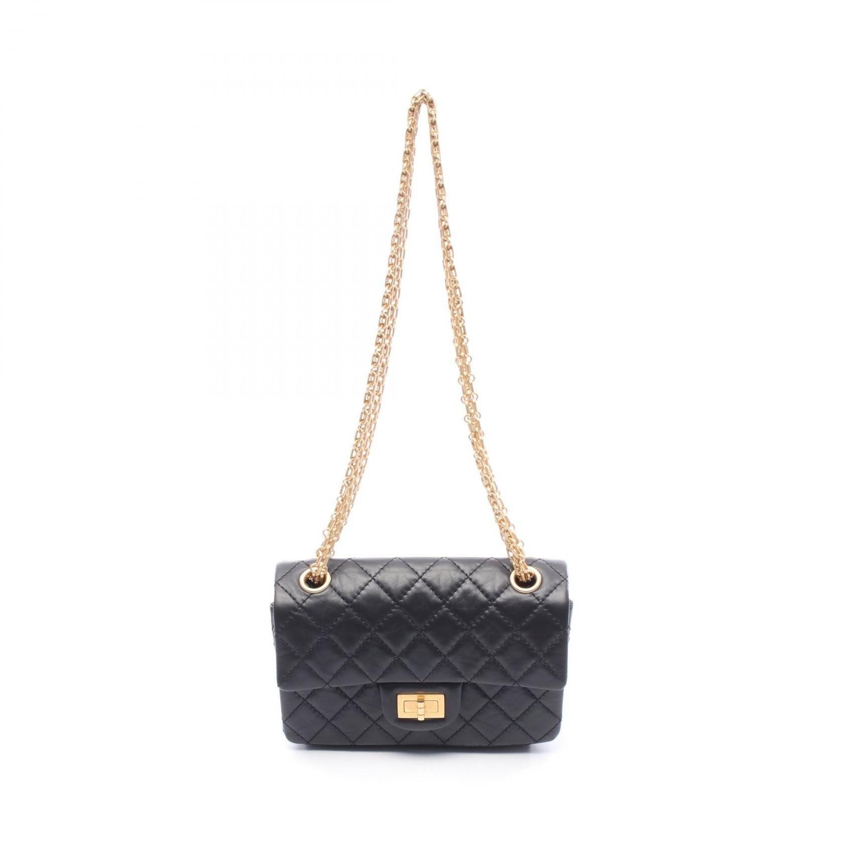 Chanel 2.55 Mini Matelasse Leather Shoulder Bag
