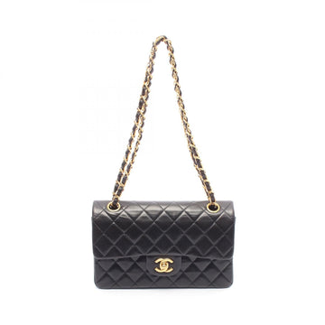 Chanel Matelasse W Flap Lambskin Shoulder Bag