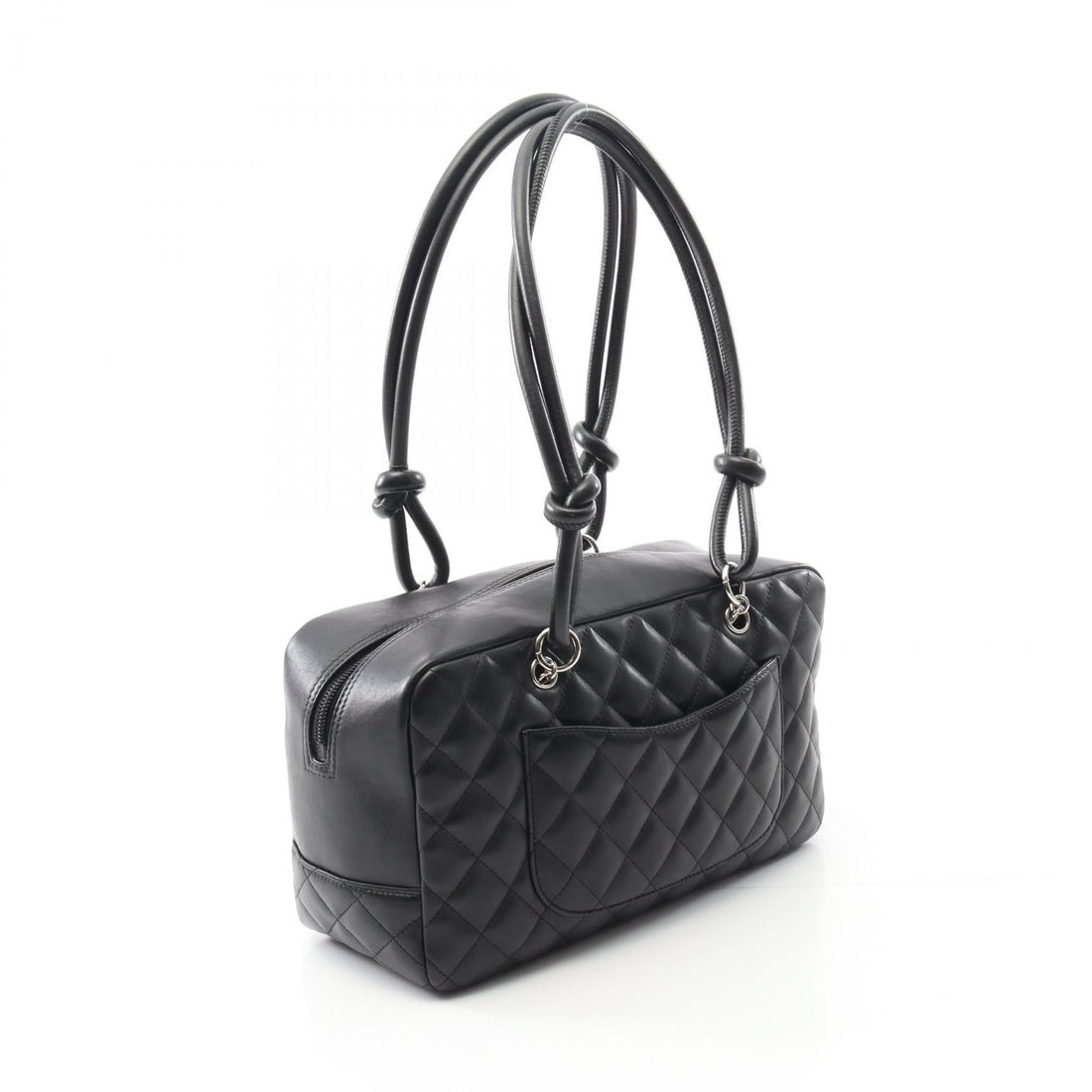 Chanel Cambon Line Leather Patent Leather 2way Shoulder Bag