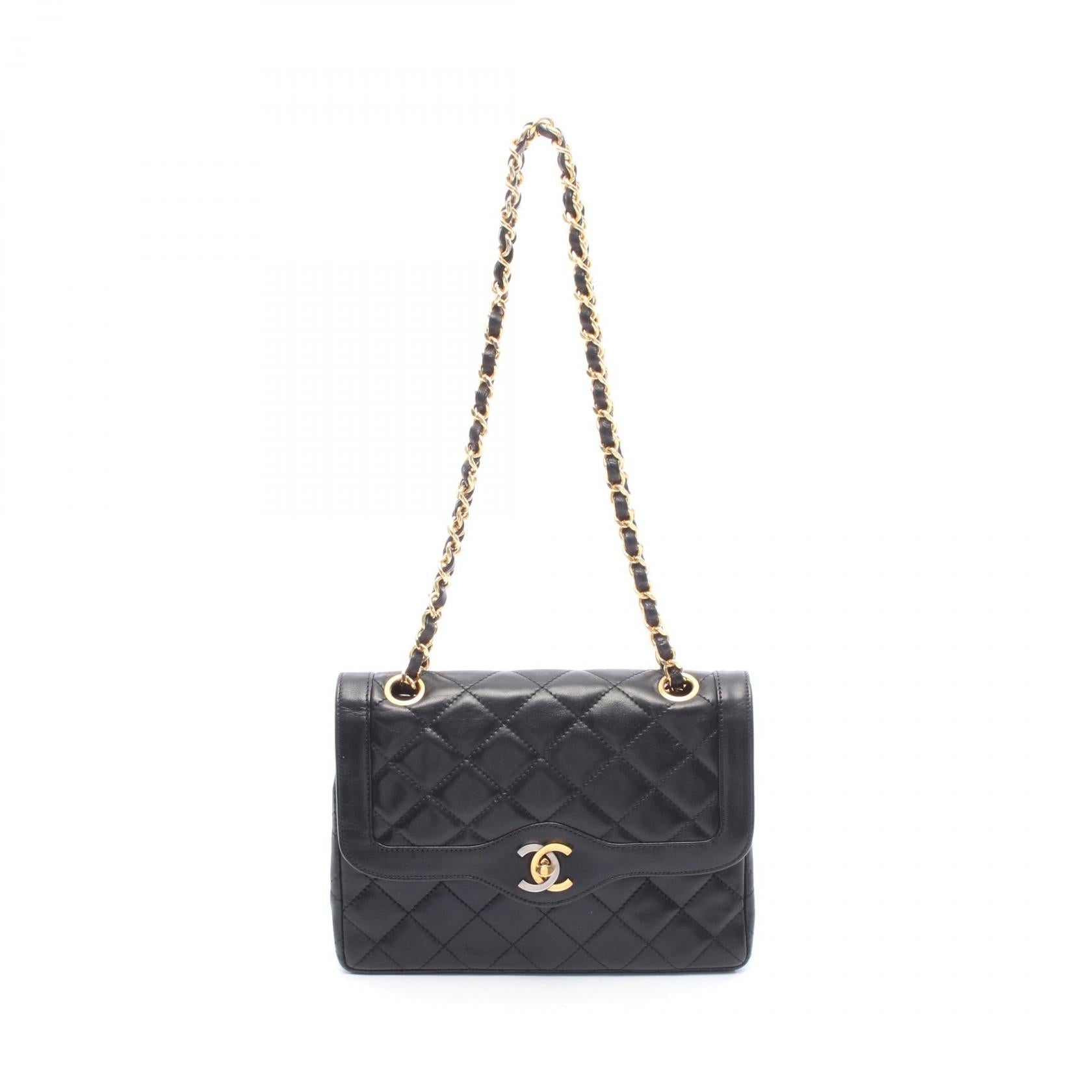 Chanel Matelasse Paris Limited Lambskin Double Flap Shoulder Bag