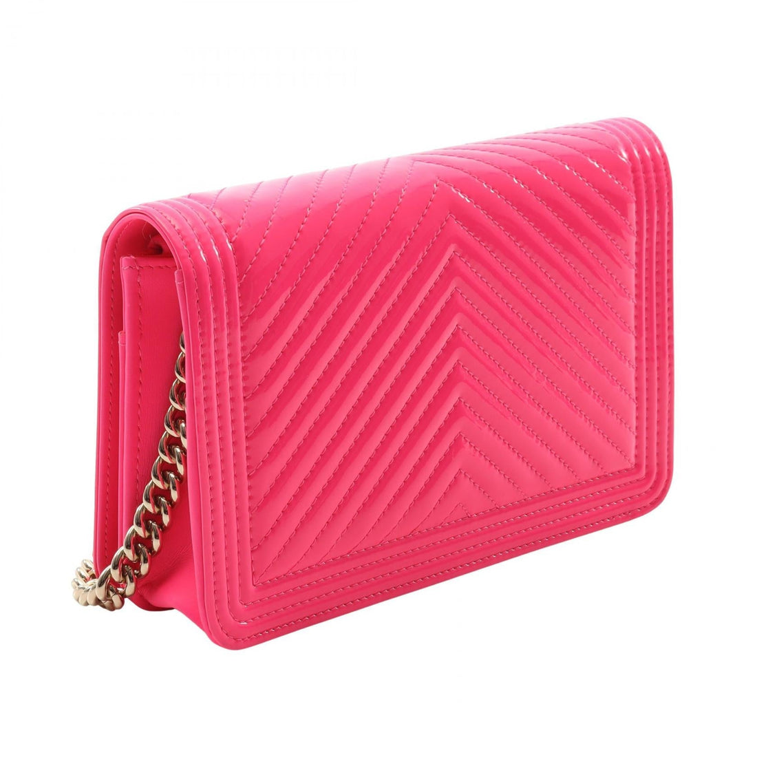 Chanel Boy Chanel Patten Leather Shoulder Bag