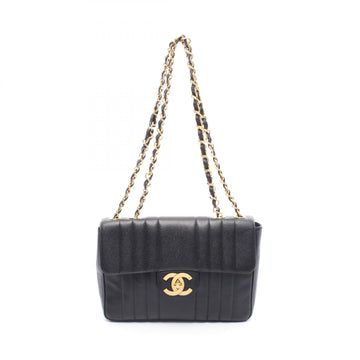 Chanel Mademoiselle De Coco Mark Caviar Skin Shoulder Bag