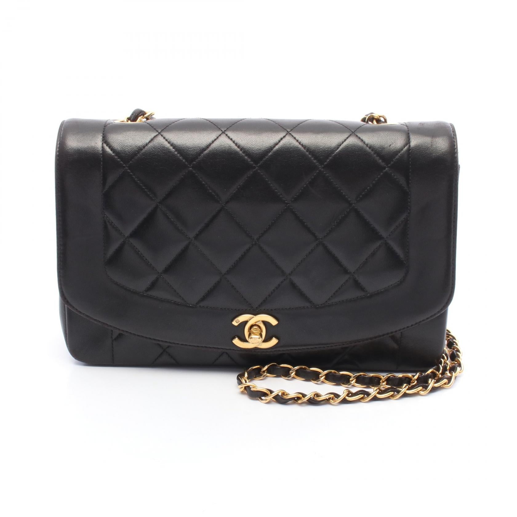 Chanel Matelasse Diana Flap Lambskin Shoulder Bag