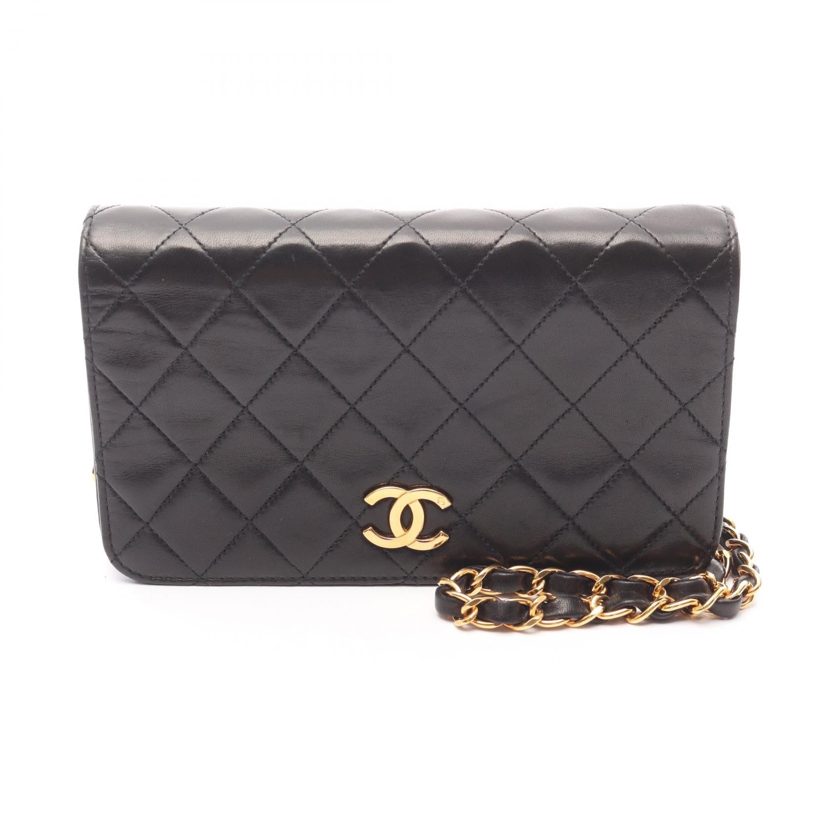 Chanel Mini Matelasse Full Flap Lambskin Shoulder Bag