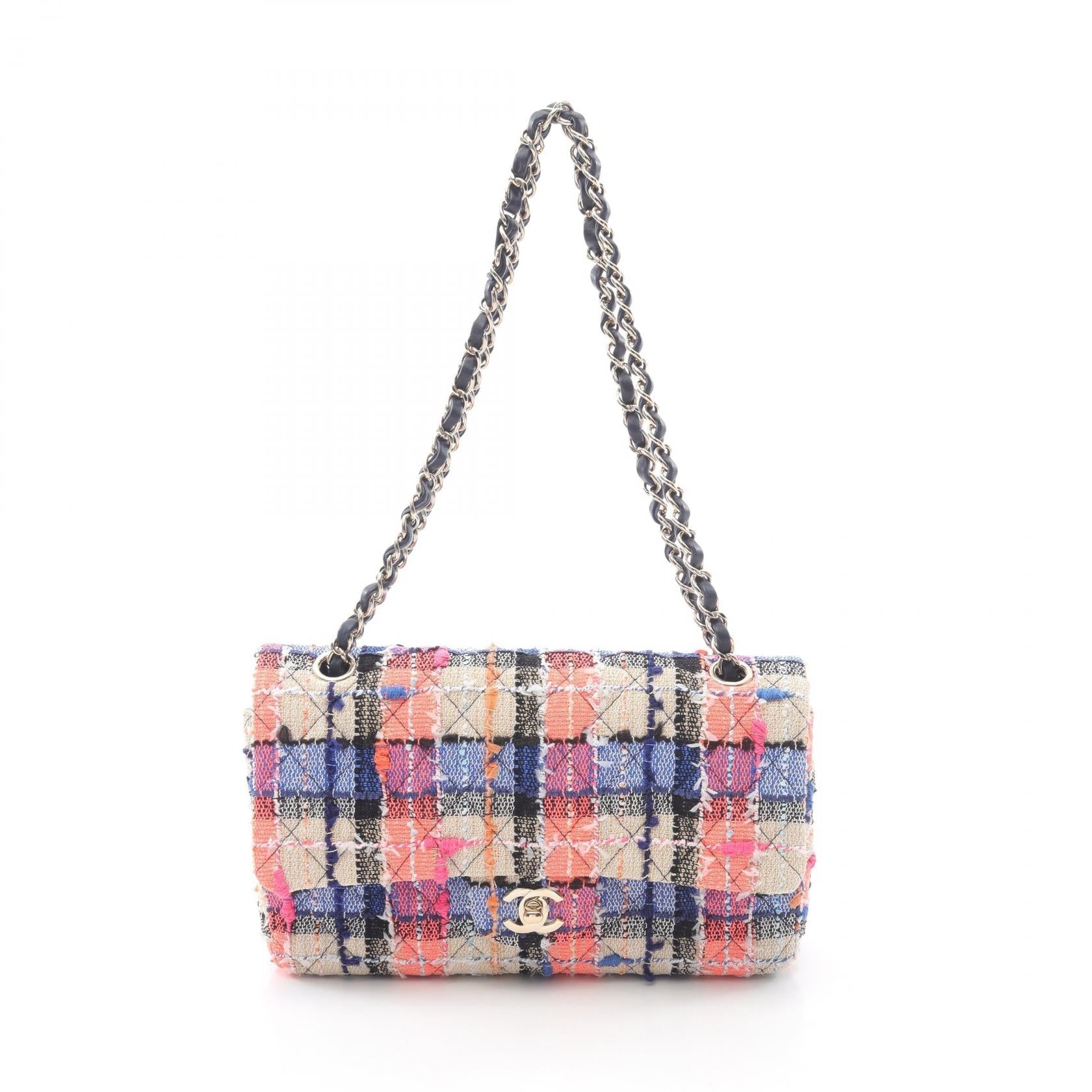 Chanel Matelasse Fabric Leather Shoulder Bag