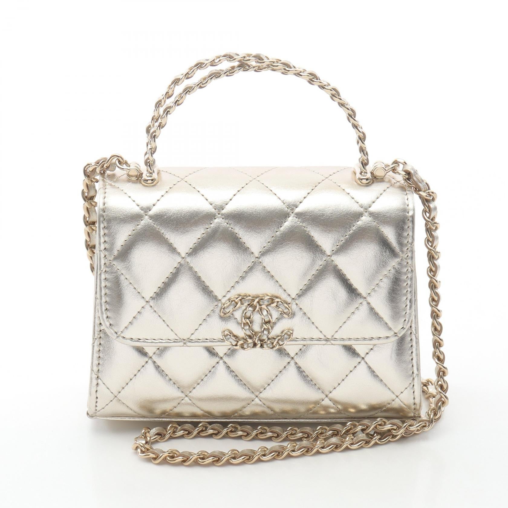 Chanel Chain Clutch Lambskin Shoulder Bag
