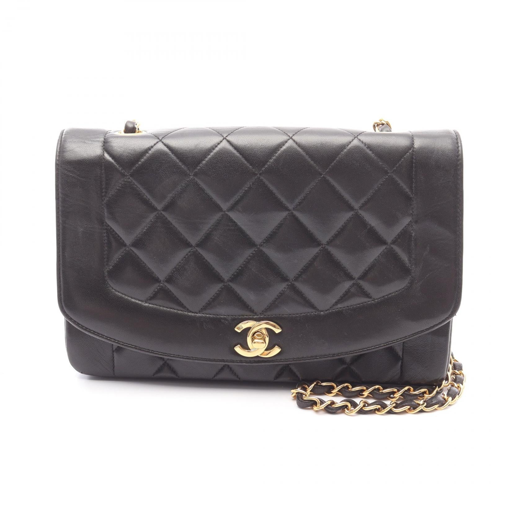 Chanel Matelasse Diana Flap Lambskin Shoulder Bag