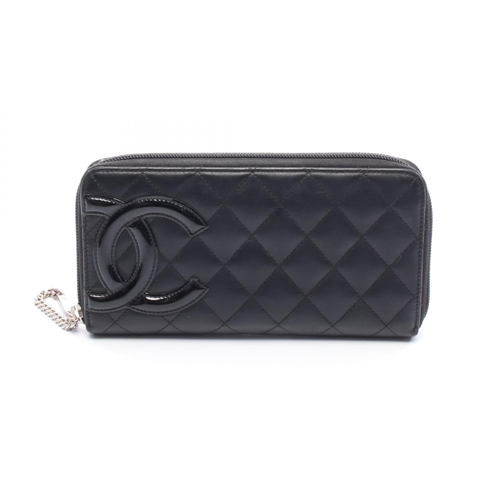 Chanel Cambon Line Leather Long Wallet