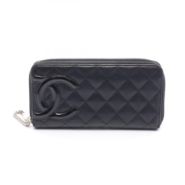 Chanel Cambon Line Leather Long Wallet