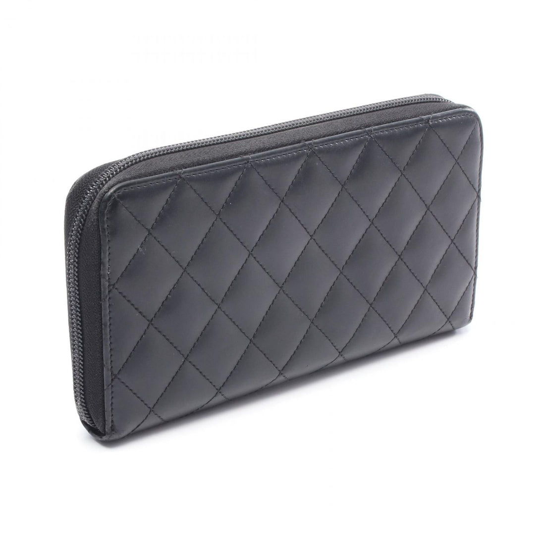 Chanel Cambon Line Leather Long Wallet