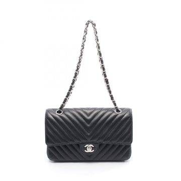 Chanel Chevron V Stitch Calf Shoulder Bag