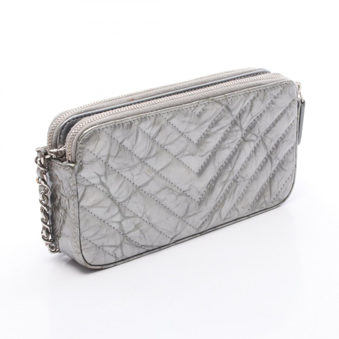 Chanel Chevron V Stitch Lambskin Shoulder Bag