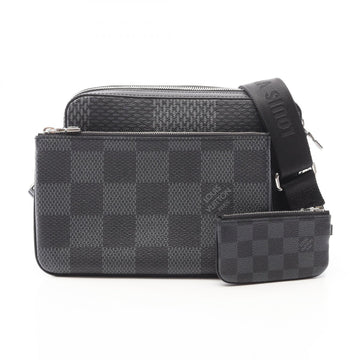 Louis Vuitton Trio Messenger Damier Graphite Coated Canvas Shoulder Bag