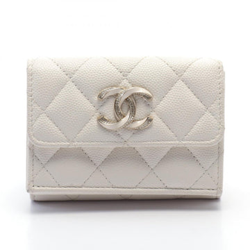 Chanel Caviar Skin Tri-fold Wallet