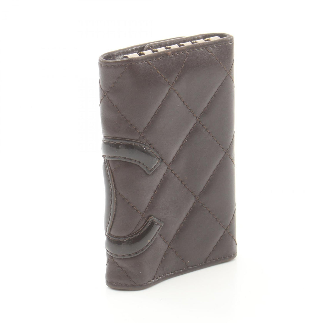 Chanel Cambon Quilted Leather Key Holder Leather Key Holder in New Condition