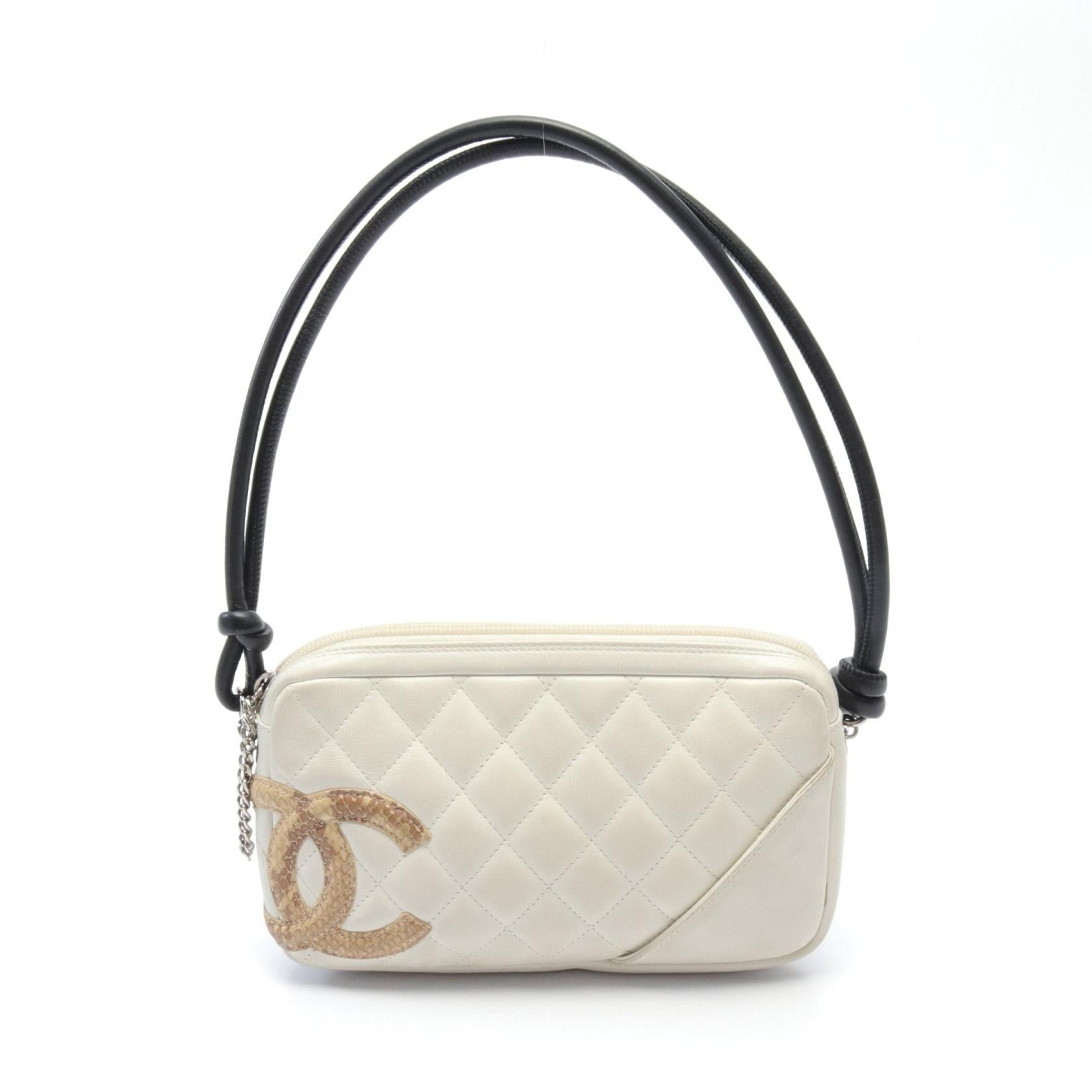 Chanel Cambon Quilted Leather Mini Handbag Leather Handbag A25175 in New Condition