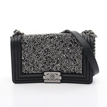 Chanel Boy Matelasse Leather Shoulder Bag A67086