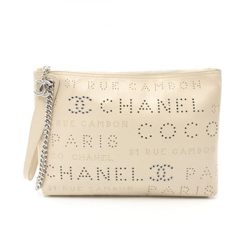 Chanel Leather Pouch Clutch