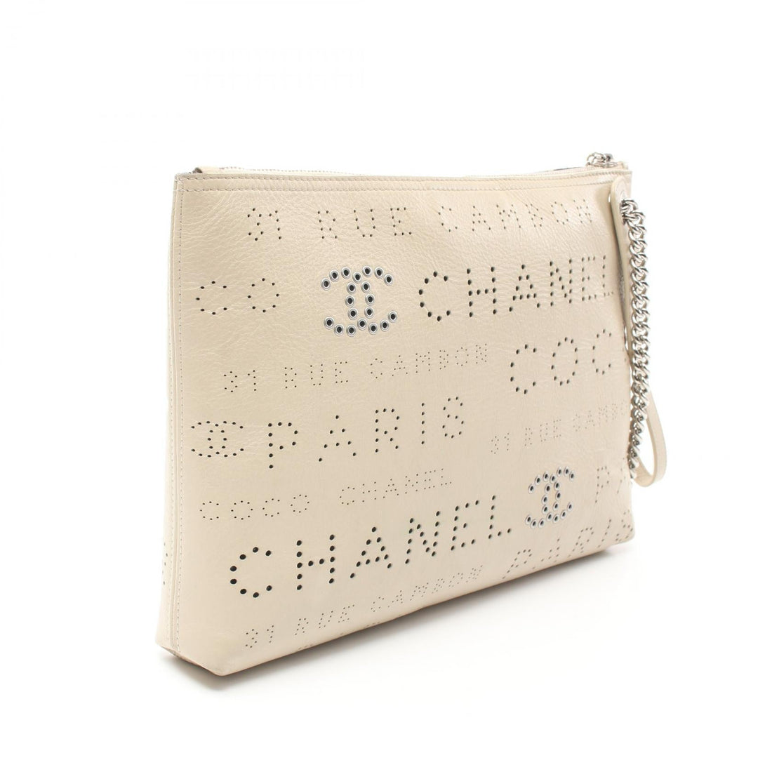 Chanel Leather Pouch Clutch