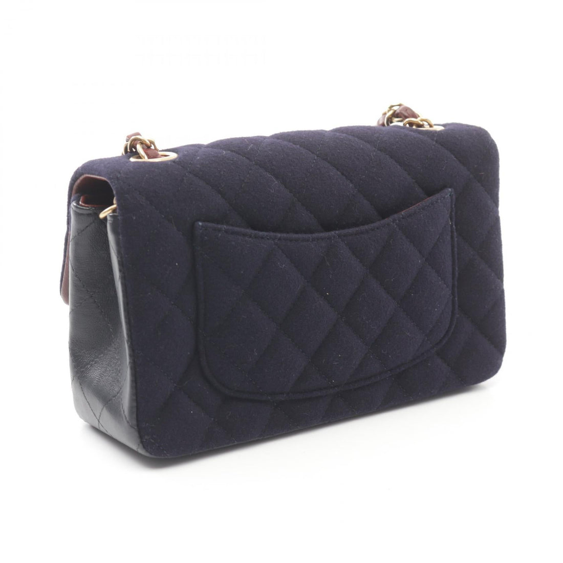 Chanel Wool Lambskin Matelasse Shoulder Bag