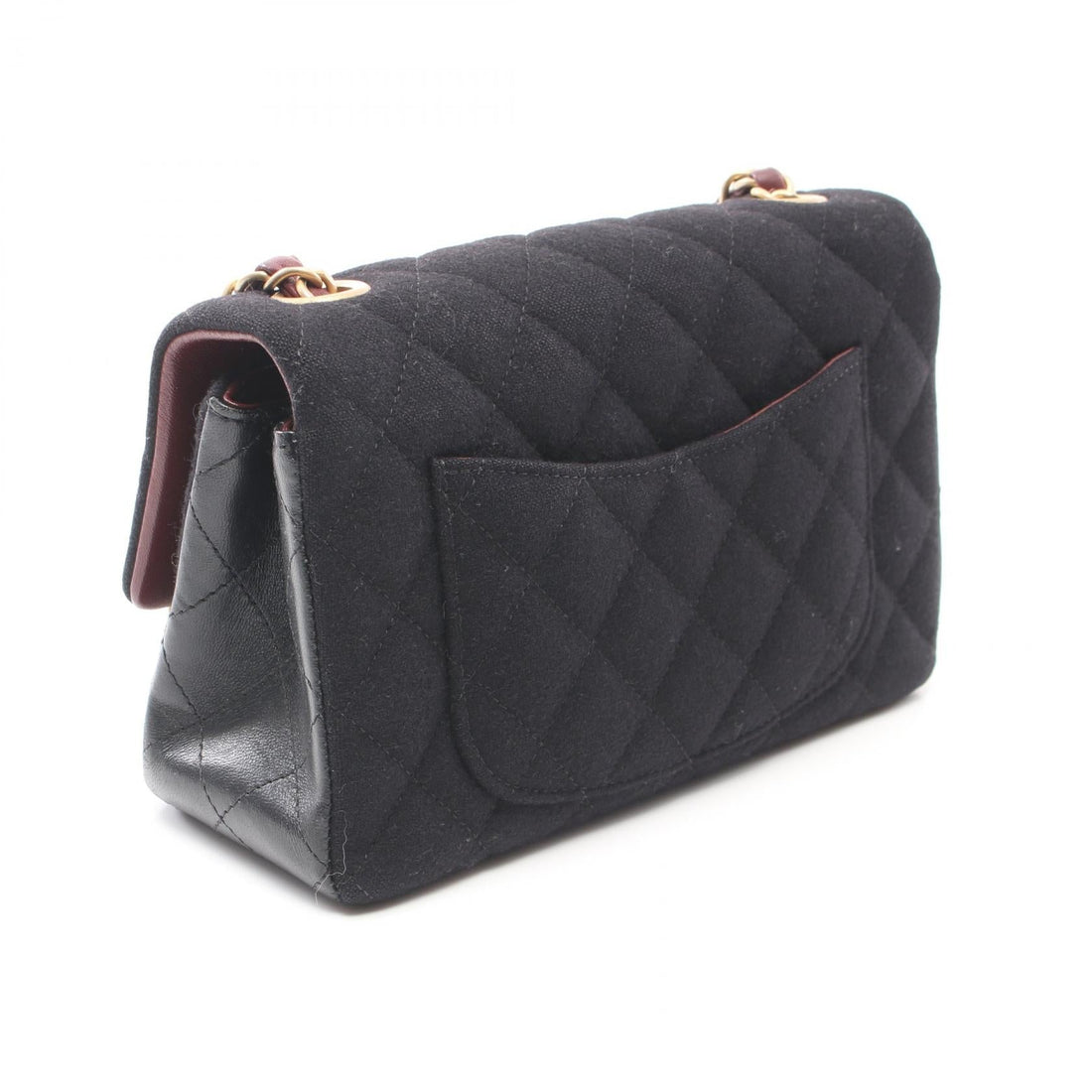 Chanel Wool Lambskin Matelasse Shoulder Bag