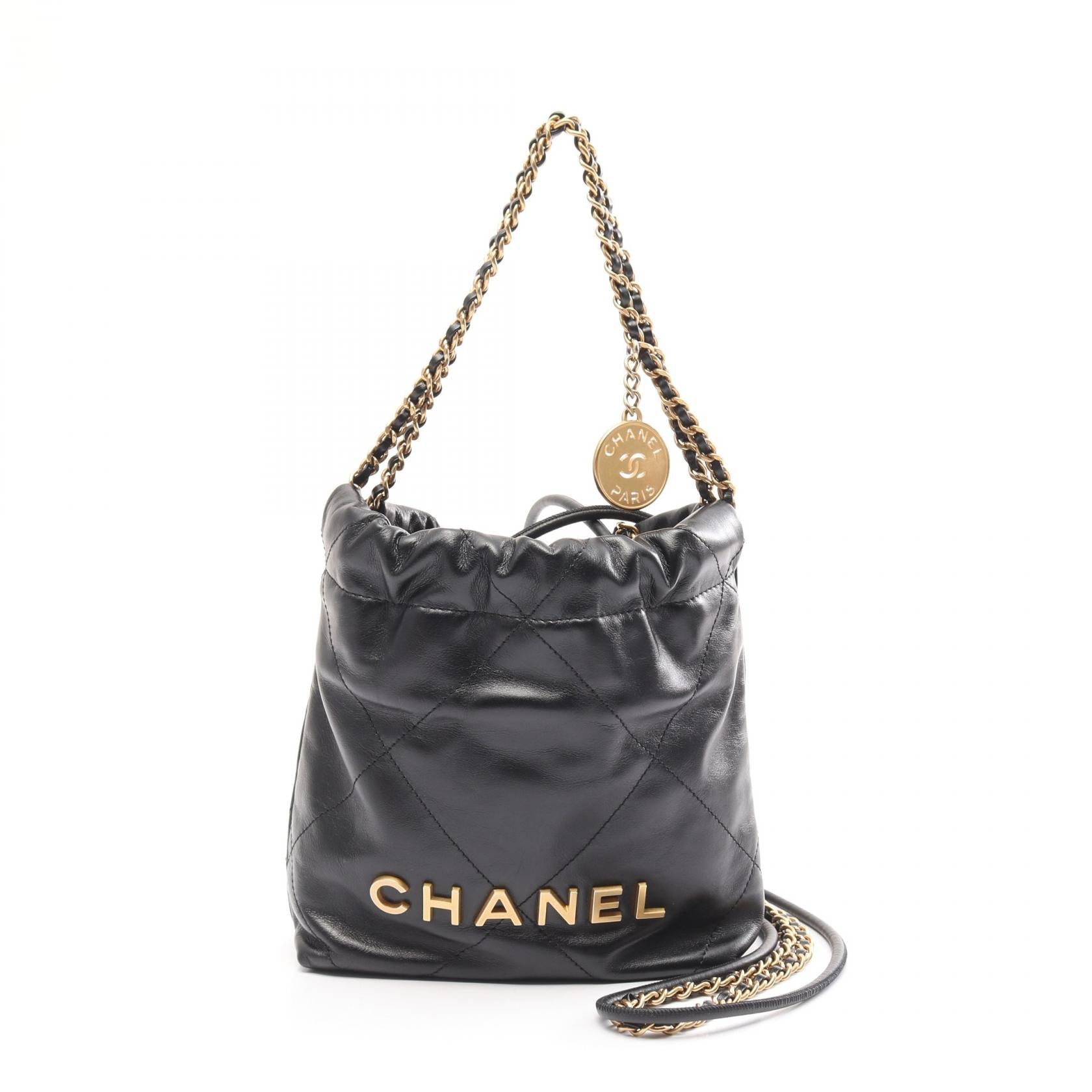 Chanel CHANEL 22 Mini Leather Shoulder Bag