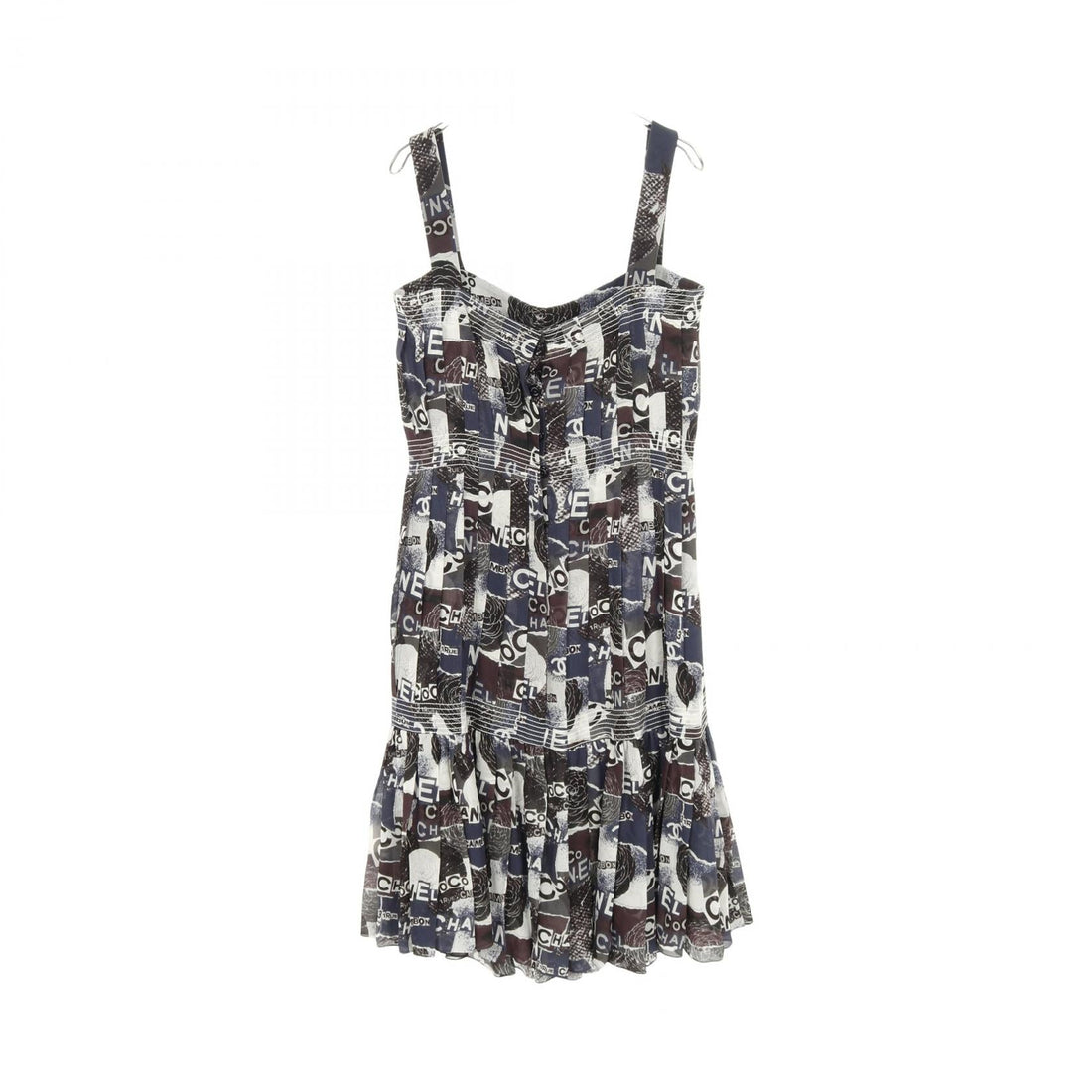 Chanel Coco Mark Camellia Silk Dress