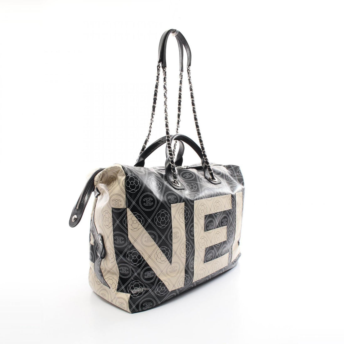 Chanel Camellia Coco Mark Boston Bag A57154