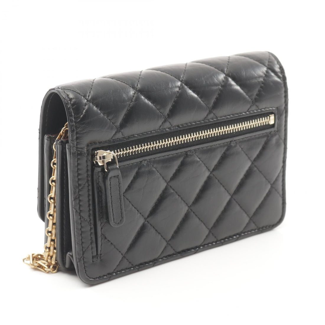 Chanel 2.55 Leather Shoulder Bag Black