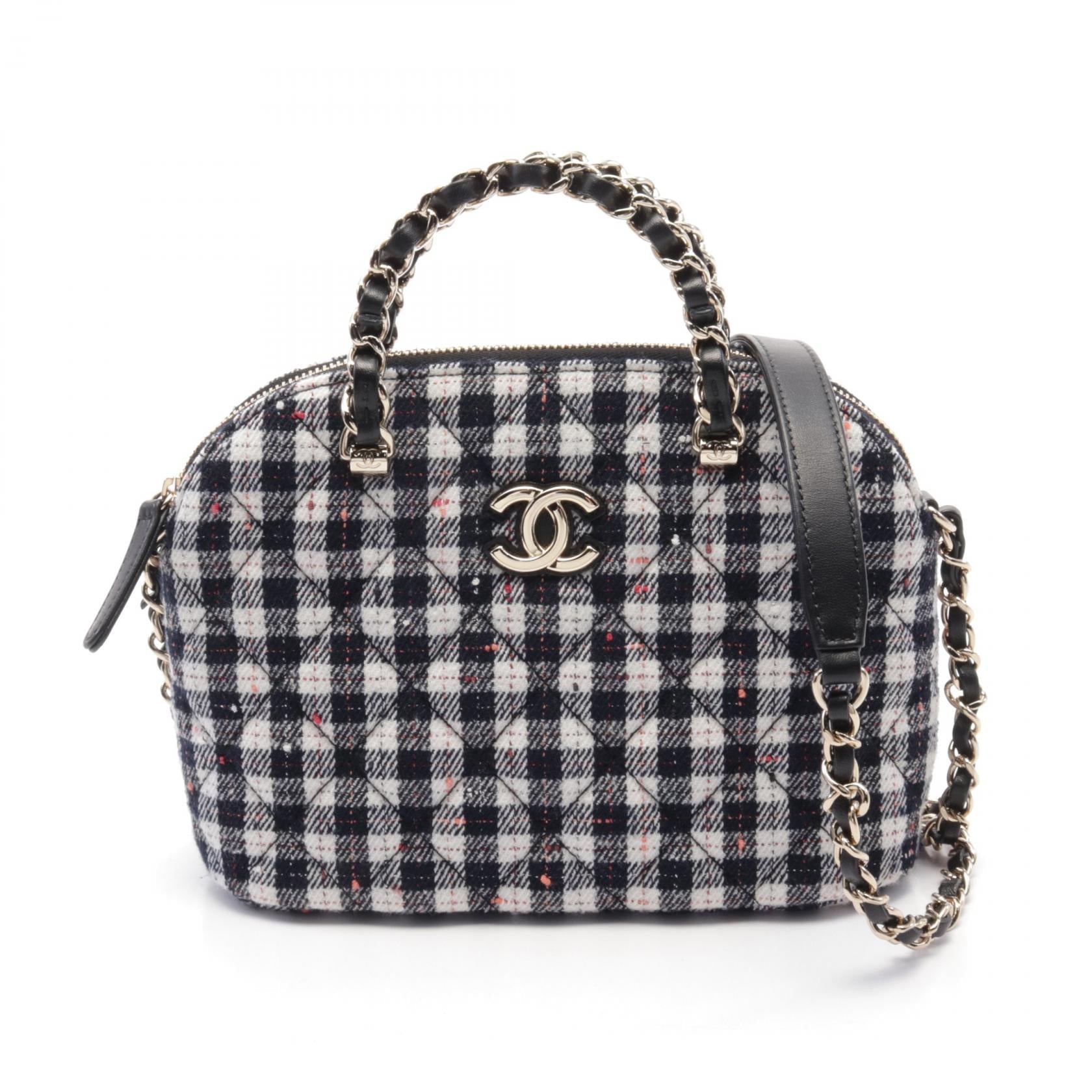 Chanel Small Shopping Bag Fabric Shoulder Bag