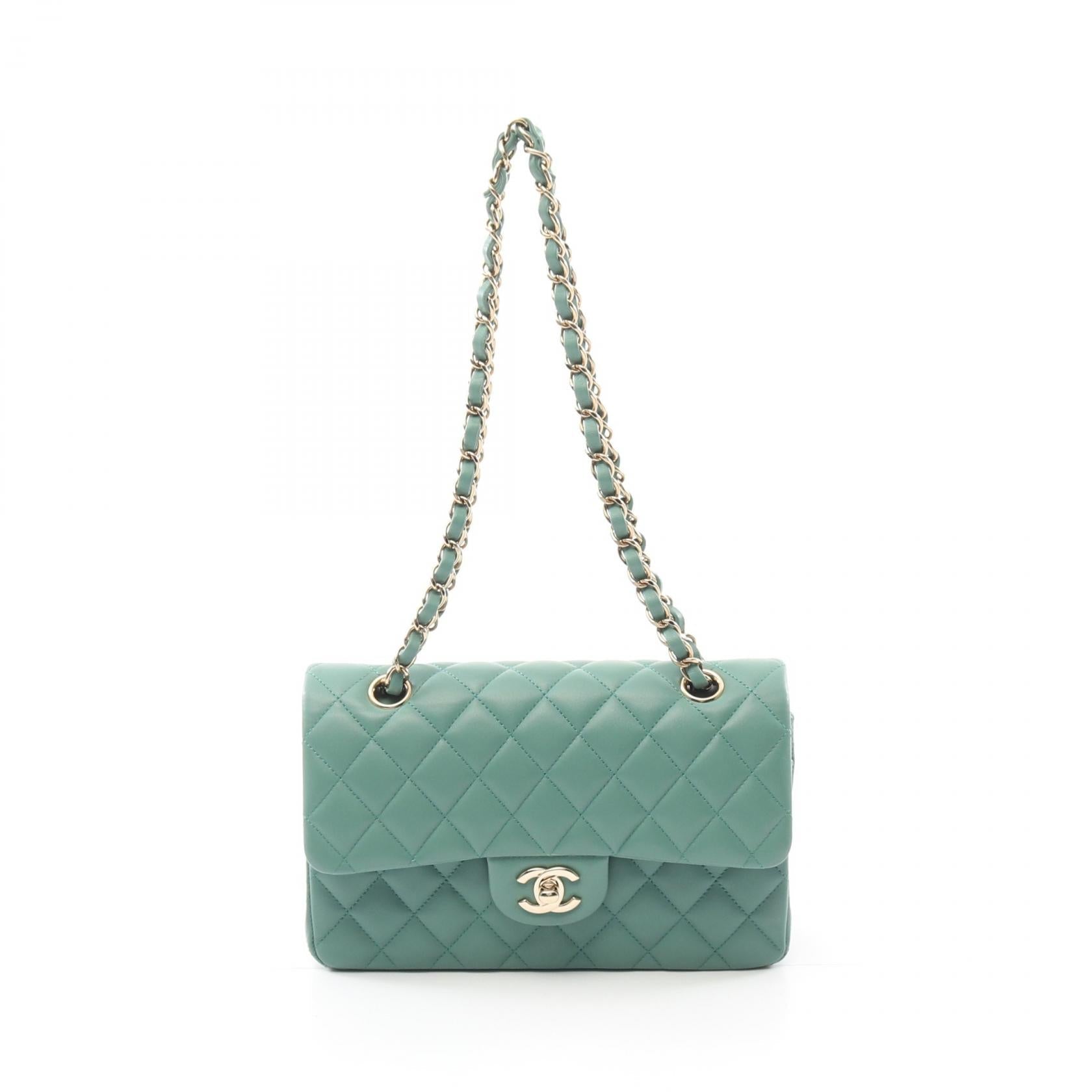 Chanel Matelasse W Flap Lambskin Shoulder Bag