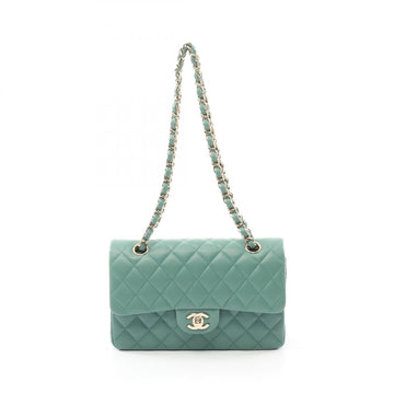 Chanel Matelasse W Flap Lambskin Shoulder Bag