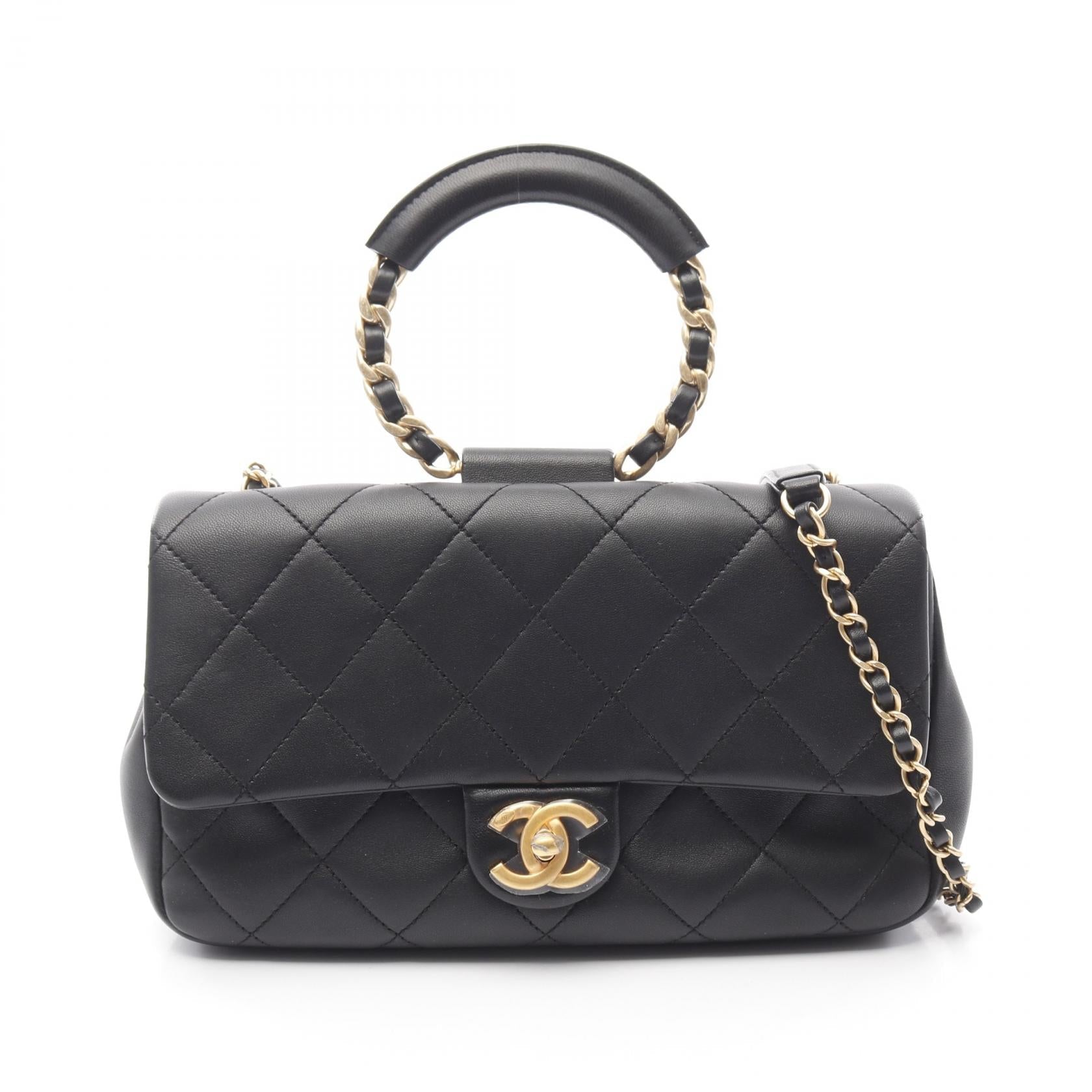 Chanel Matelasse Leather 2way Shoulder Bag