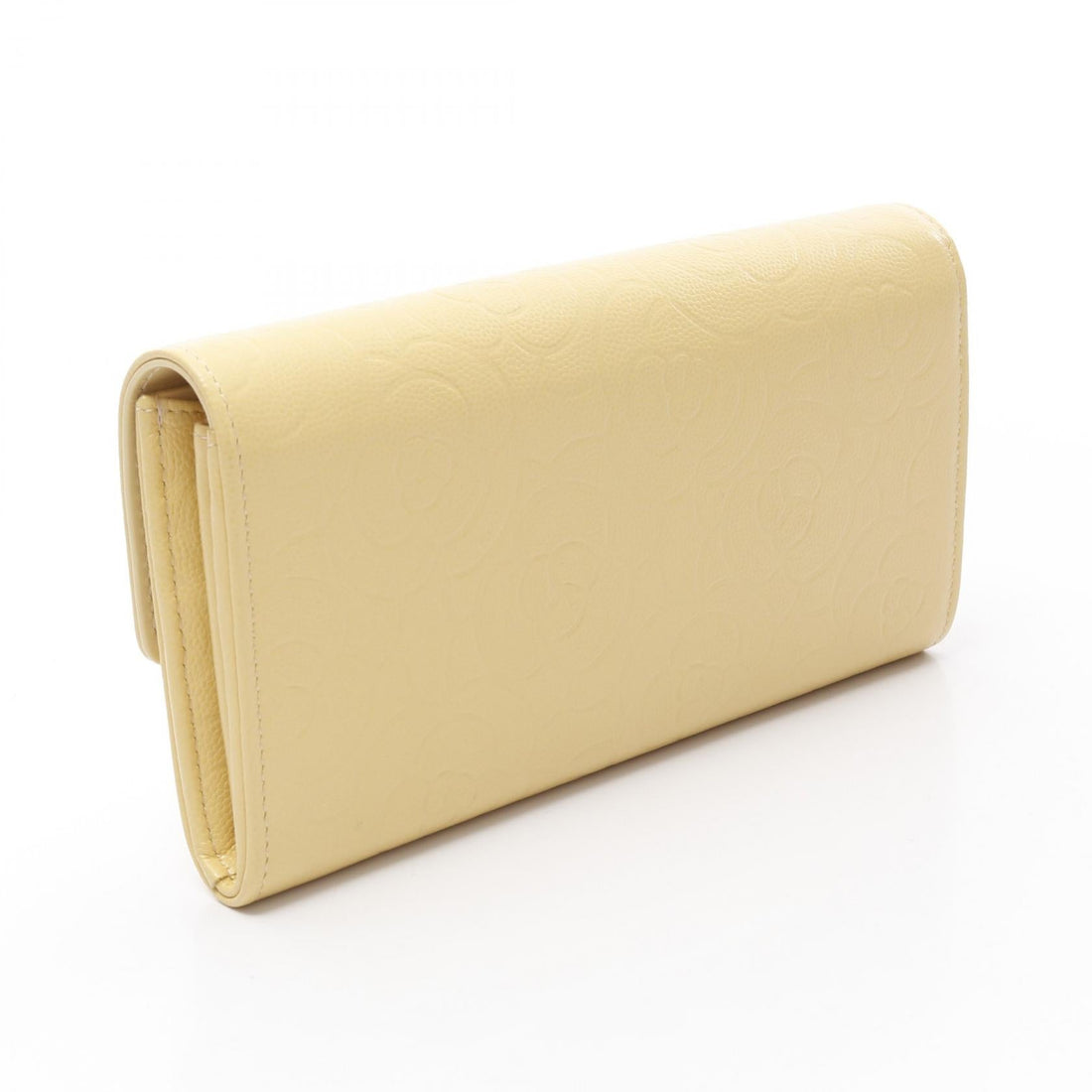Chanel Camellia Grained Calfskin Long Wallet