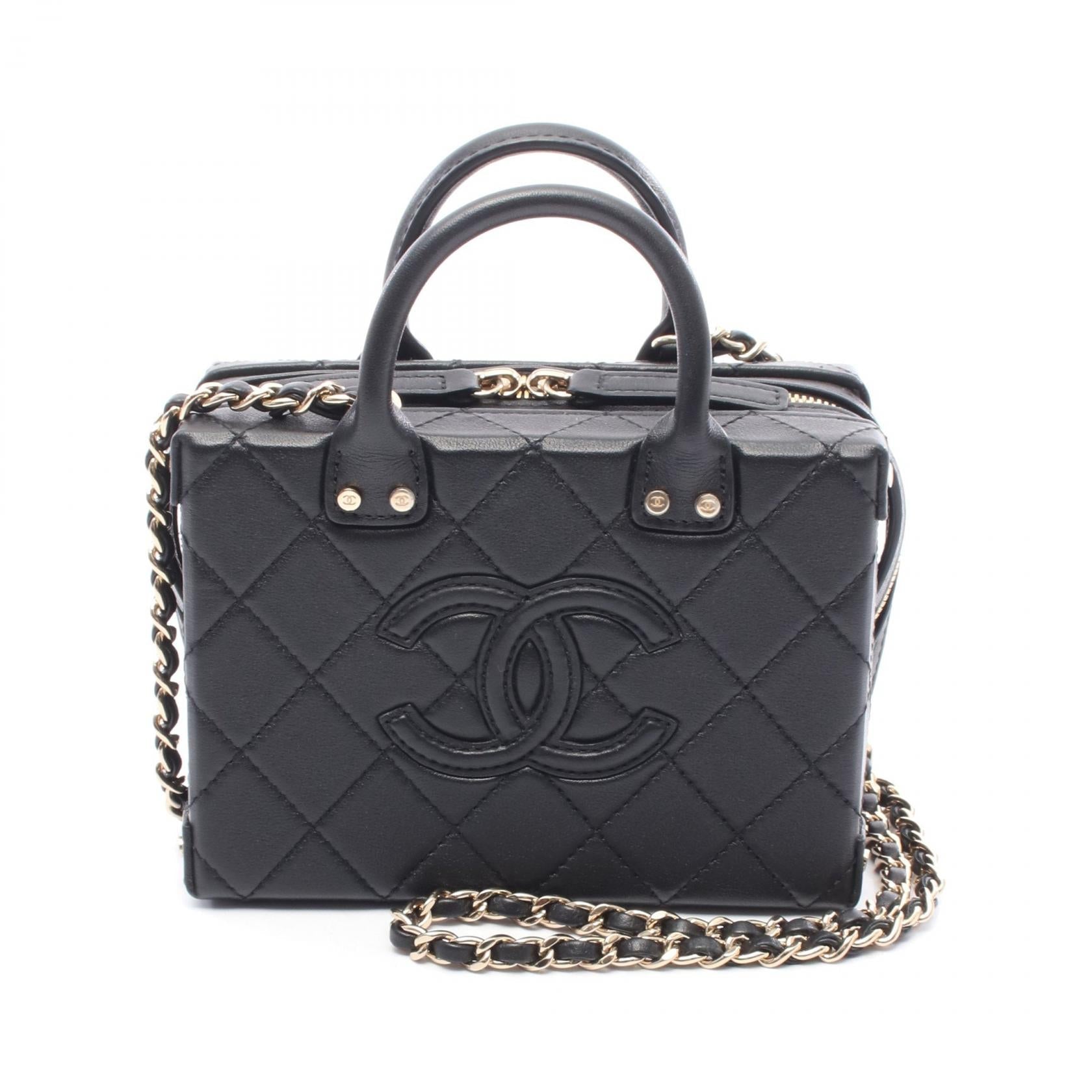Chanel Small Vanity Case Leather Shoulder Bag