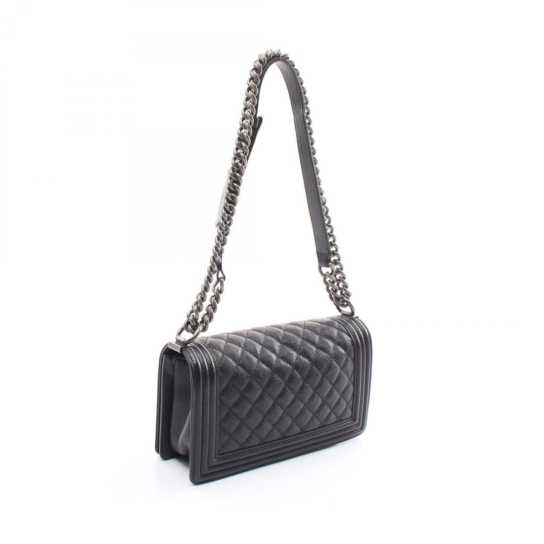 Chanel Boy Matelasse Shoulder Bag Black A67086