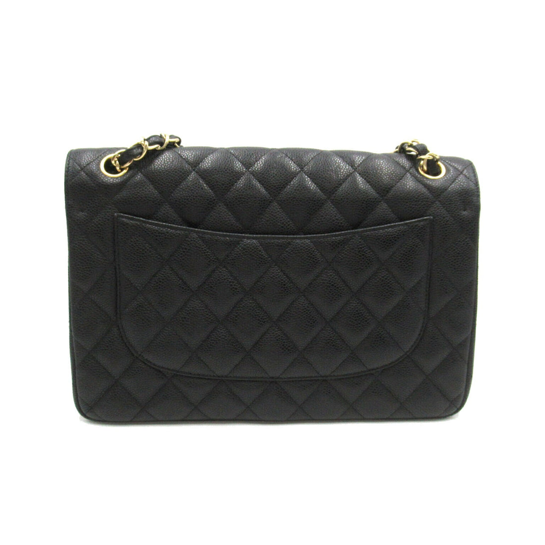 Chanel Caviar Skin Chain Shoulder Bag Black