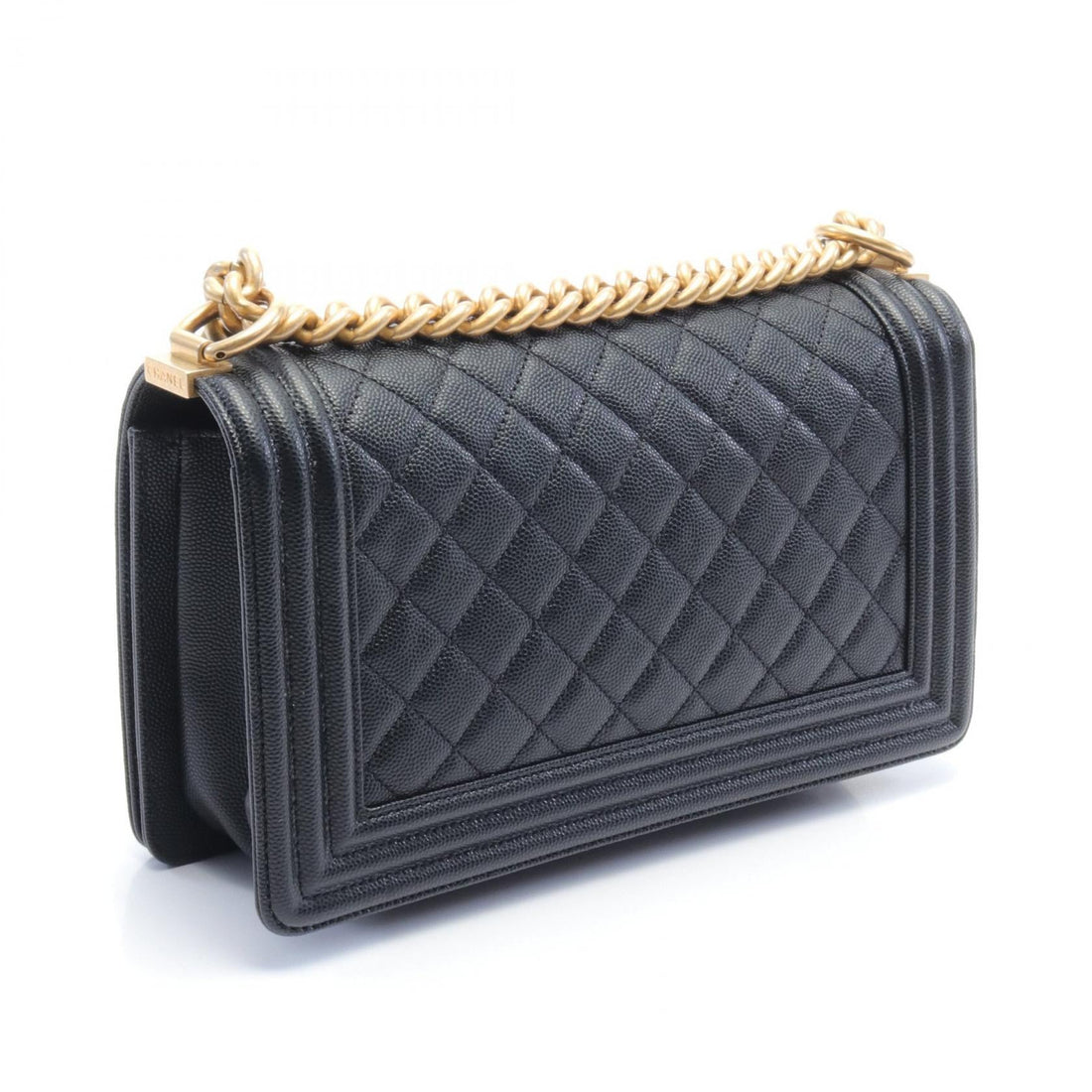 Chanel Boy Matelasse Shoulder Bag Black