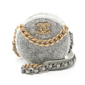 Chanel CHANEL 19 Fabric Leather Shoulder Bag