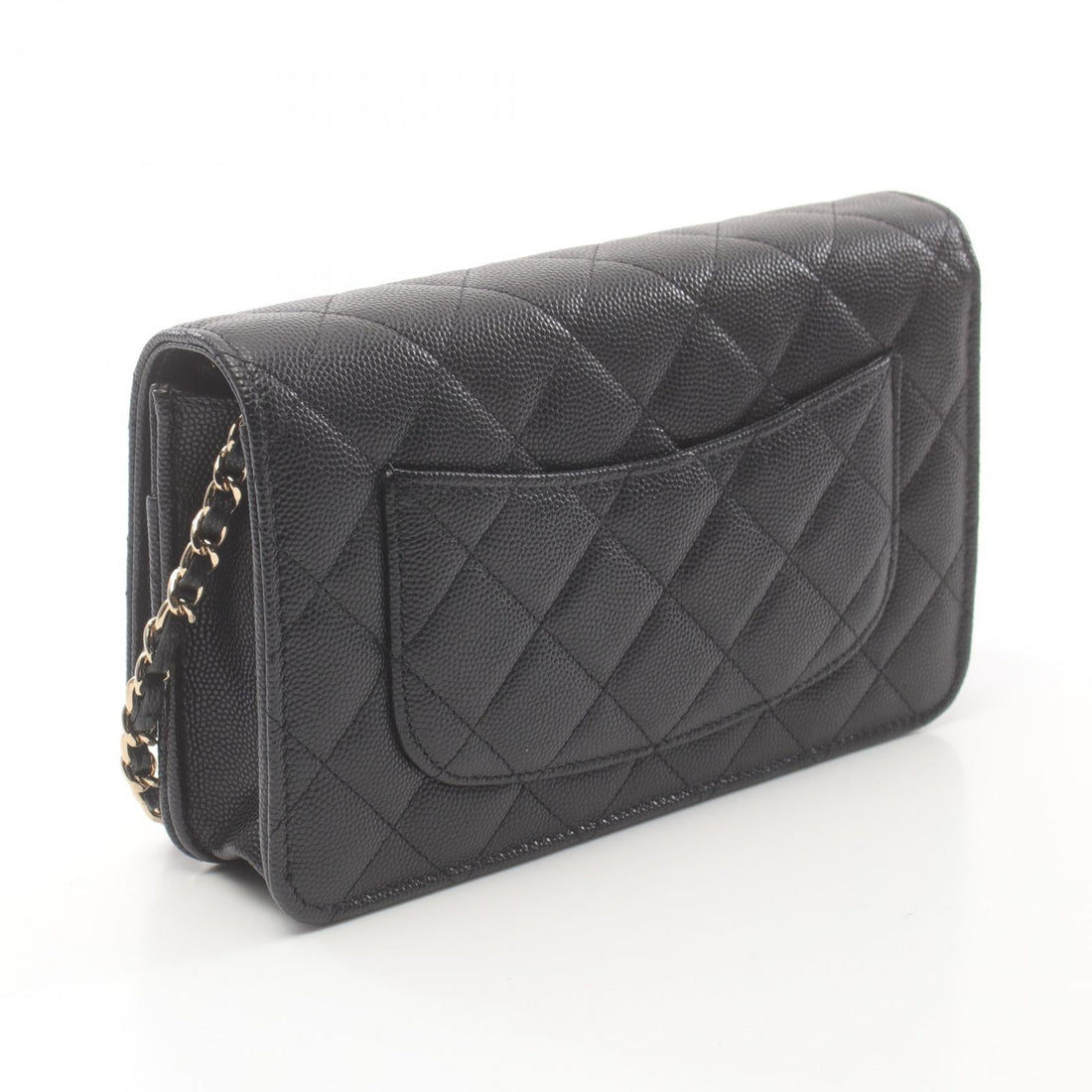 Chanel Caviar Skin Matelasse Shoulder Bag Black