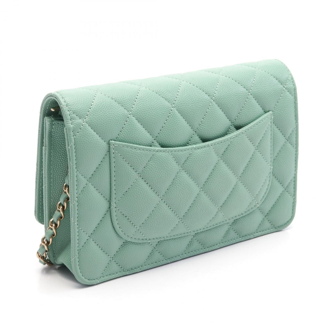 Chanel Matelasse Leather Shoulder Bag Green