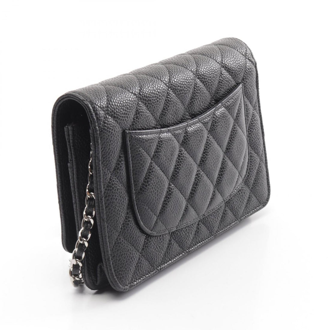 Chanel Caviar Skin Matelasse Shoulder Bag Black