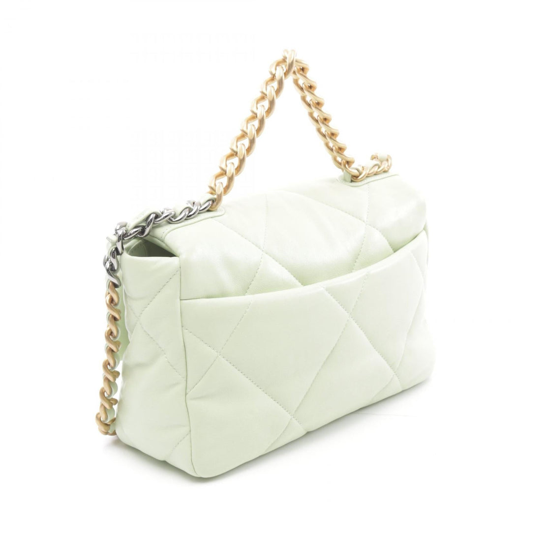 Chanel 19 Matelasse Leather Shoulder Bag Green