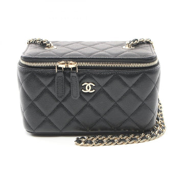 Chanel Matelasse Small Vanity Shoulder Bag Black