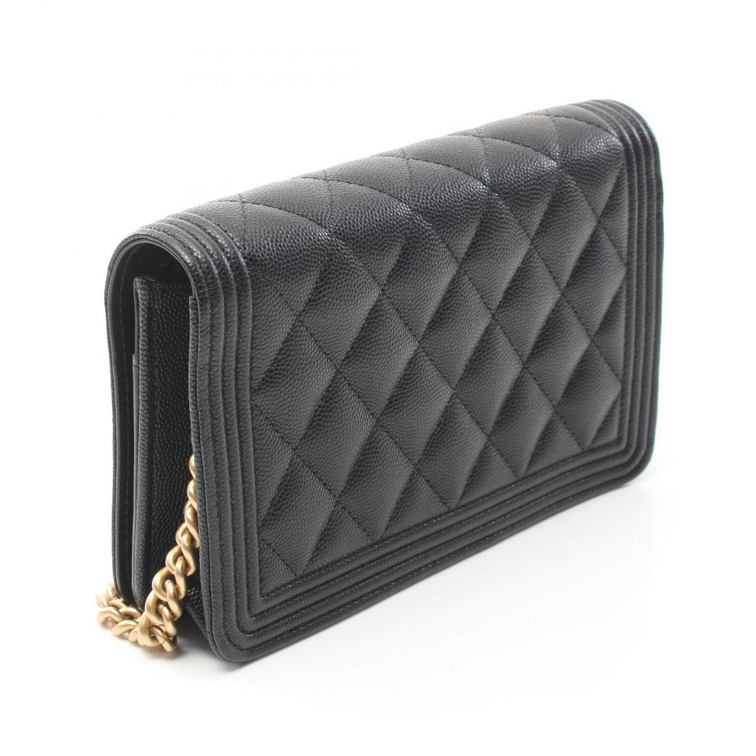 Chanel Boy Matelasse Shoulder Bag Black