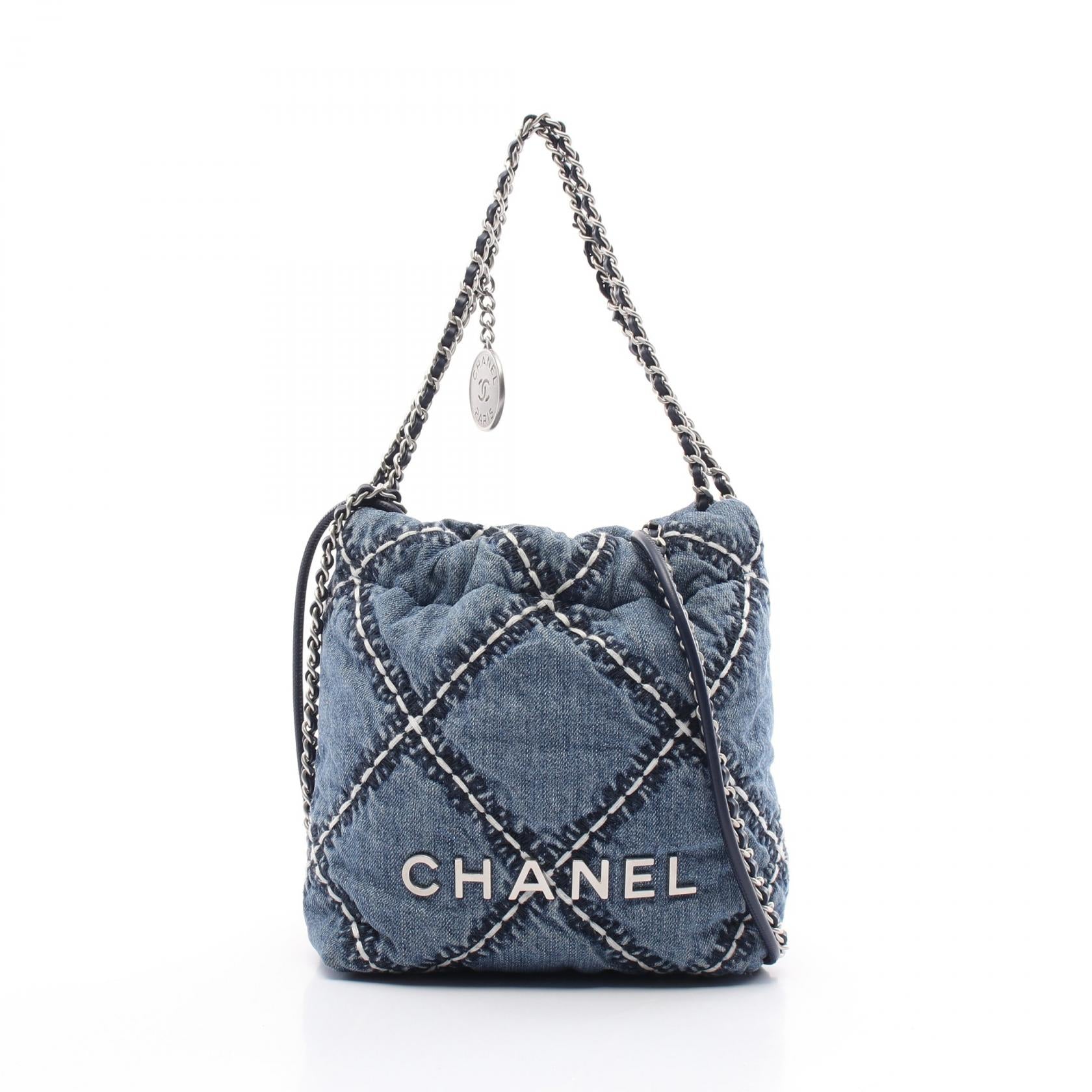 Chanel CHANEL 22 Mini Denim Shoulder Bag